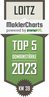 MaklerCharts KW 38/2023 - Dirk Bartz Immobilien e. K. ist TOP-5-Makler in Loitz