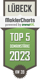 MaklerCharts KW 38/2023 - Sparda Immobilien GmbH ist TOP-5-Makler in Lbeck