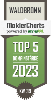 MaklerCharts KW 38/2023 - IMMOPOINT Verwaltungs- & Immobilien GmbH ist TOP-5-Makler in Waldbronn