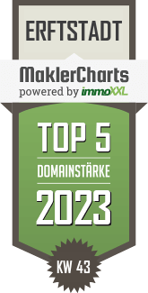 MaklerCharts KW 42/2023 - Simply Home Immobilien ist TOP-5-Makler in Erftstadt