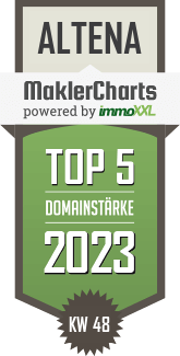 MaklerCharts KW 47/2023 - VR Immo: Sdwestfalen GmbH & Co. KG ist TOP-5-Makler in Altena