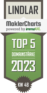 MaklerCharts KW 47/2023 - Schmitz-Immobilienservice ist TOP-5-Makler in Lindlar