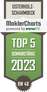 MaklerCharts KW 47/2023 - LBS Norddeutsche Landesbausparkasse Berlin  Hannover ist TOP-5-Makler in Osterholz-Scharmbeck