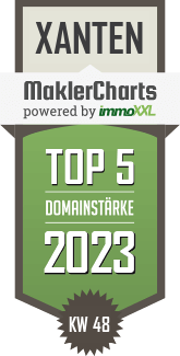 MaklerCharts KW 47/2023 - Overhage-immobilien.de, Inh. Dirk C. Overhage ist TOP-5-Makler in Xanten