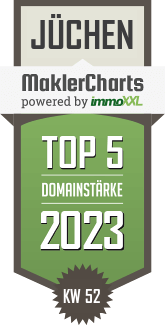 MaklerCharts KW 51/2023 - Immoviser GmbH ist TOP-5-Makler in Jüchen