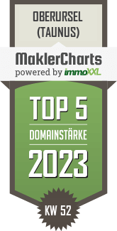 MaklerCharts KW 51/2023 - HTI Hochtaunus Immobilien GmbH ist TOP-5-Makler in Oberursel (Taunus)