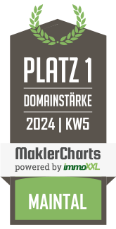 MaklerCharts KW 04/2024 - Stückenschneider Immobilien ist bester Makler in Maintal