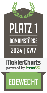 MaklerCharts KW 06/2024 - Kranenkamp Immobilien GmbH & Co. KG ist bester Makler in Edewecht