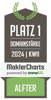 MaklerCharts KW 10/2024 - Alfter Immobilien ist bester Makler in Alfter