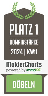 MaklerCharts KW 10/2024 - WM Immobilien GmbH ist bester Makler in Dbeln