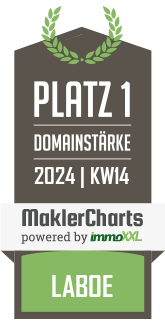 MaklerCharts KW 13/2024 - OstseeMakler GmbH ist bester Makler in Laboe
