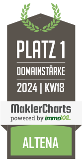 MaklerCharts KW 17/2024 - Immobilien Ossenberg-Engels ist bester Makler in Altena