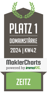 MaklerCharts KW 41/2024 - KLINGBERG IMMOBILIEN GMBH  ist bester Makler in Zeitz