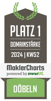 MaklerCharts KW 51/2024 - WM Immobilien GmbH ist bester Makler in D�beln