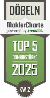 MaklerCharts KW 02/2025 - IMMO-PLAN Immobiliengesellschaft für Verwaltung, Vermittlung und Projektentwicklungs mbH ist TOP-5-Makler in Döbeln