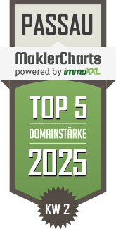 MaklerCharts KW 02/2025 - Hatz & Team Immobilien - Immobilienmakler in Passau ist TOP-5-Makler in Passau