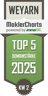 MaklerCharts KW 02/2025 - Weichselgartner Immobilien GmbH ist TOP-5-Makler in Weyarn
