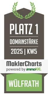 MaklerCharts KW 05/2025 - Immobilien Stahl ist bester Makler in Wlfrath