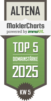 MaklerCharts KW 05/2025 - VR Immo: Südwestfalen GmbH & Co. KG ist TOP-5-Makler in Altena