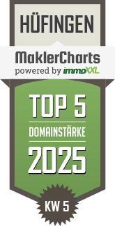 MaklerCharts KW 05/2025 - Schweikert Immobilien GmbH & Co. KG ist TOP-5-Makler in Hüfingen