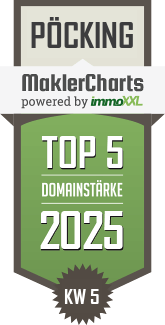MaklerCharts KW 05/2025 - Starnberger See Immobilien GmbH & Co. KG ist TOP-5-Makler in Pöcking