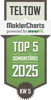 MaklerCharts KW 05/2025 - Mittelbrandenburgische Sparkasse in Potsdam ist TOP-5-Makler in Teltow