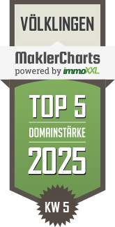 MaklerCharts KW 05/2025 - Lauer Immobilien ist TOP-5-Makler in Vlklingen