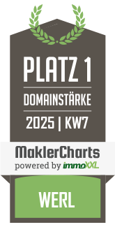 MaklerCharts KW 07/2025 - STAMM Immobilien oHG ist bester Makler in Werl