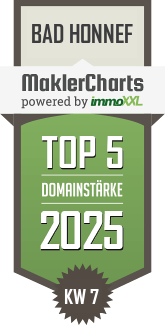 MaklerCharts KW 07/2025 - Staffel Immobilien GmbH ist TOP-5-Makler in Bad Honnef