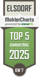 MaklerCharts KW 07/2025 - Lennartz Immobilien ist TOP-5-Makler in Elsdorf
