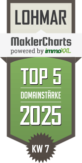 MaklerCharts KW 07/2025 - Schmitz ImmobilienPartner GmbH ist TOP-5-Makler in Lohmar