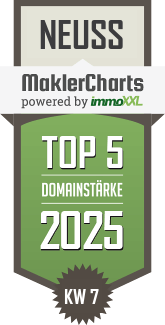 MaklerCharts KW 07/2025 - kemper Immobilien, Inh. Dipl.-Ing. Heiko Kemper ist TOP-5-Makler in Neuss