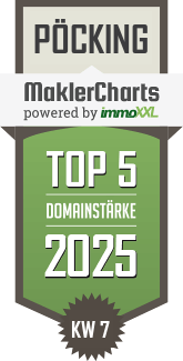MaklerCharts KW 07/2025 - Starnberger See Immobilien GmbH & Co. KG ist TOP-5-Makler in Pöcking
