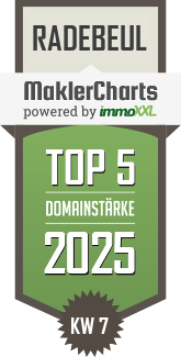 MaklerCharts KW 07/2025 - Beck & Holz Immobilien GmbH ist TOP-5-Makler in Radebeul
