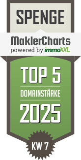 MaklerCharts KW 07/2025 - PVF Immobilien GmbH ist TOP-5-Makler in Spenge