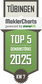 MaklerCharts KW 07/2025 - Immobilien Baumann ist TOP-5-Makler in Tübingen