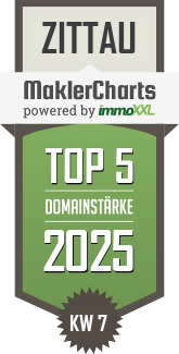 MaklerCharts KW 07/2025 - Dr. Thomas Immobilien GmbH - Verwaltung ist TOP-5-Makler in Zittau