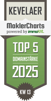 MaklerCharts KW 13/2025 - IMMO-Leben ist TOP-5-Makler in Kevelaer