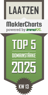 MaklerCharts KW 13/2025 - fiela Immobilien ist TOP-5-Makler in Laatzen