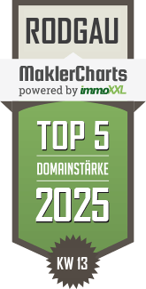MaklerCharts KW 13/2025 - Junker Immobilien GmbH & Co. KG ist TOP-5-Makler in Rodgau