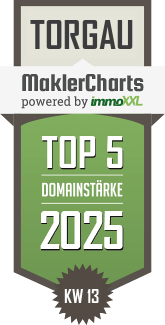 MaklerCharts KW 13/2025 - Dr. J. Herzog Immobilien e.K. ist TOP-5-Makler in Torgau