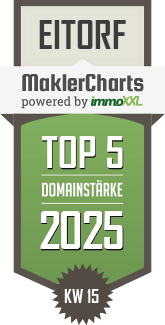 MaklerCharts KW 15/2025 - Sabrina Dietrich Immobilien ist TOP-5-Makler in Eitorf