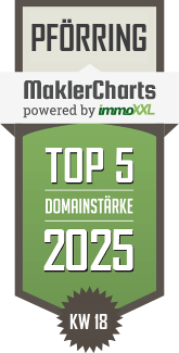 MaklerCharts KW 18/2025 - Immobilien.Gold GmbH ist TOP-5-Makler in Pfrring