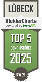 MaklerCharts KW 21/2025 - Lubeca Immobilien ist TOP-5-Makler in Lbeck