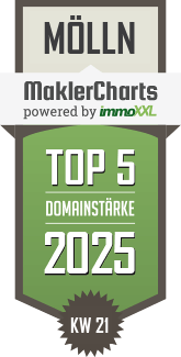 MaklerCharts KW 21/2025 - Kroll-Immobilienberatungs GmbH ist TOP-5-Makler in Mölln