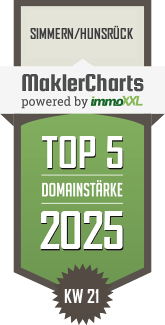 MaklerCharts KW 21/2025 - Astrid Frey-Klein Immobilien & Architektur ist TOP-5-Makler in Simmern/Hunsr�ck