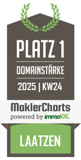MaklerCharts KW 24/2025 - Immobilienpassion GmbH & Co. KG ist bester Makler in Laatzen