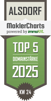 MaklerCharts KW 24/2025 - YALIN IMMOBILIEN ist TOP-5-Makler in Alsdorf