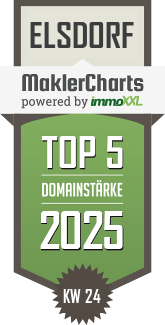 MaklerCharts KW 24/2025 - Lennartz Immobilien ist TOP-5-Makler in Elsdorf