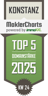 MaklerCharts KW 24/2025 - ReWa Immobilien GmbH ist TOP-5-Makler in Konstanz